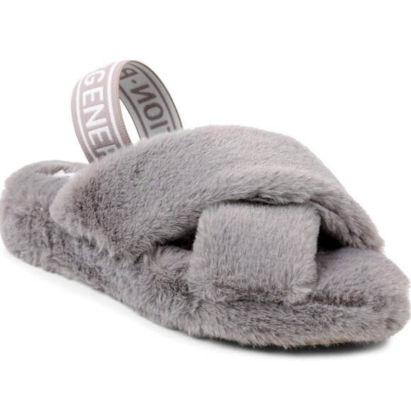 Soffi Faux Fur Slingback Slipper - Picture 1 of 7